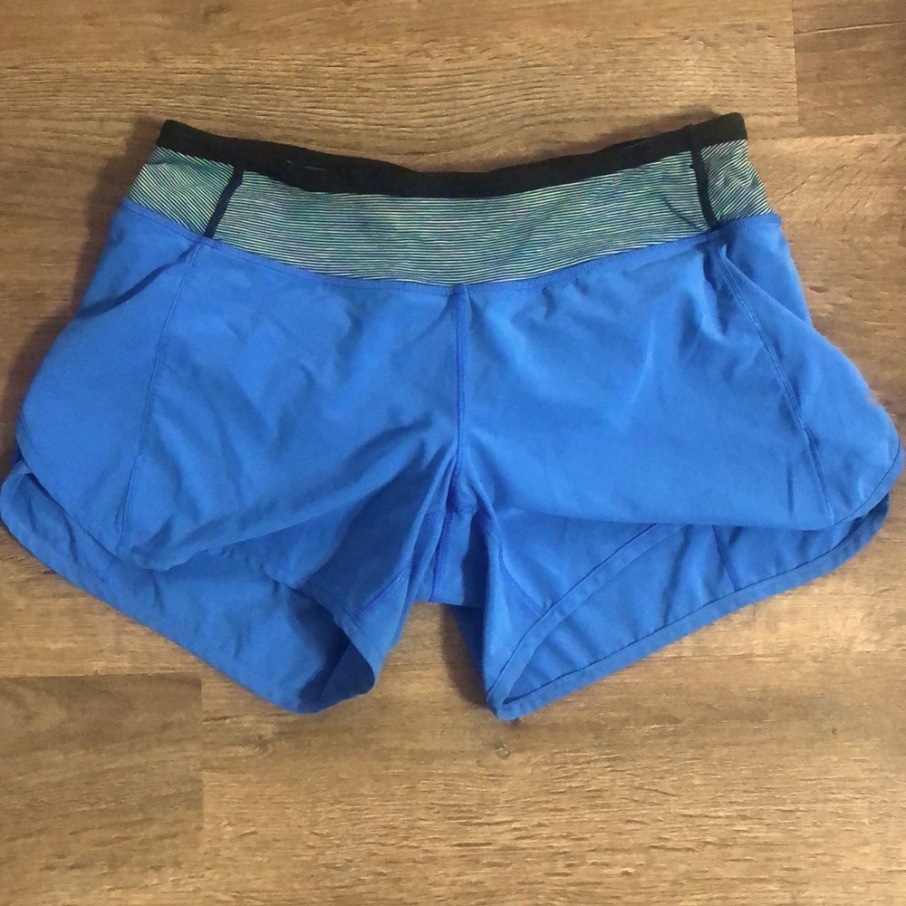 Blue lululemon shorts